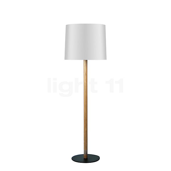 Maigrau Miyu Gulvlampe eg natur/lampeskærm hvid - 140 cm