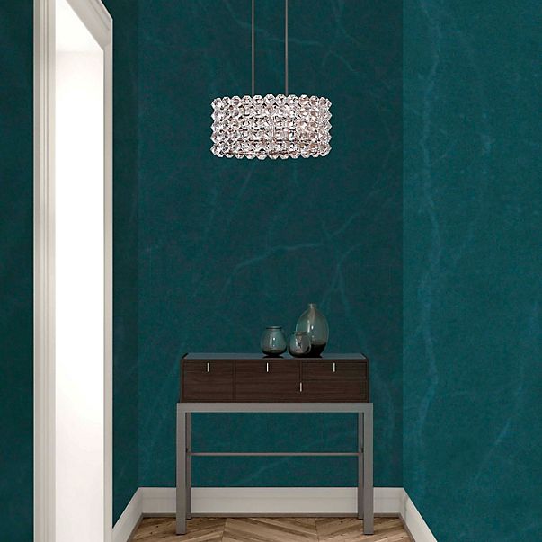 Marchetti Baccarat Pendant Light nickel - Swarowski crystal