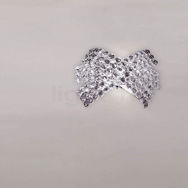 Marchetti Diamante Wandlamp nikkel - 3 - Swarowski kristal