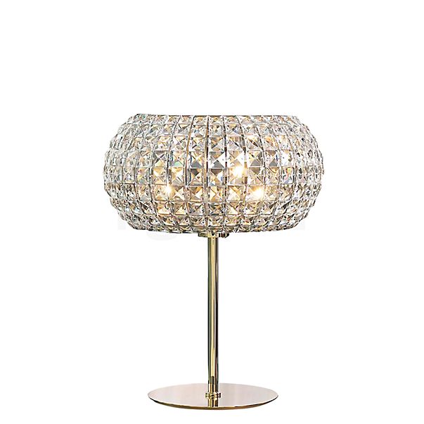 Marchetti Nashira Lampe de table plaqué or - Swarowski cristal