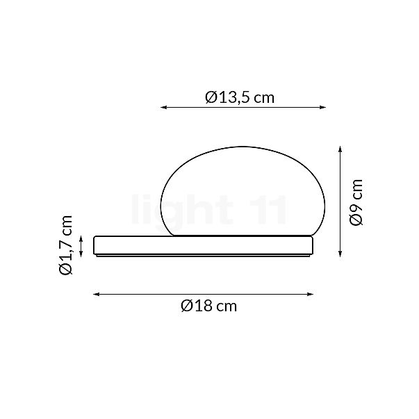 Marset Bolita Bordlampe LED antrazit skitse