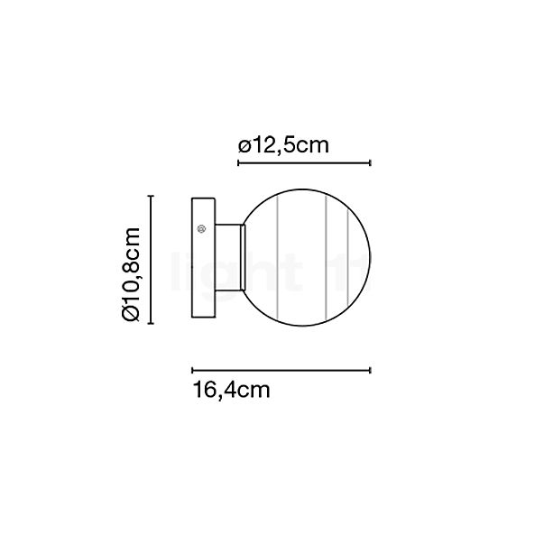 Marset Dipping Light A2-13 Wandlamp LED wit/messing schets