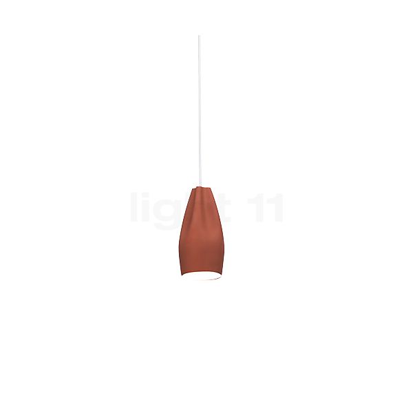 Marset Pleat Box Lampada a sospensione terracotta/bianco - ø11,5 cm , articolo di fine serie