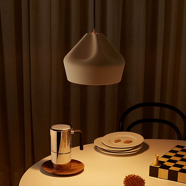  Pleat Box, lámpara de suspensión terracota/blanco - ø11,5 cm , artículo en fin de serie
