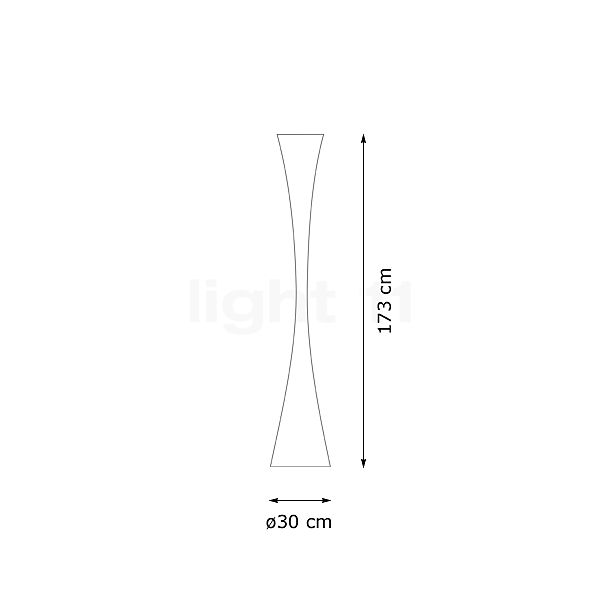 Martinelli Luce Biconica Standerlampe LED sort skitse