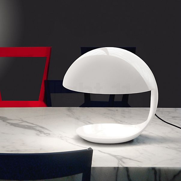  Cobra Lampe de table blanc
