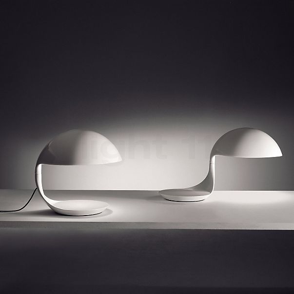 Martinelli Luce Cobra Lampe de table blanc , Vente d'entrepôt, neuf, emballage d'origine