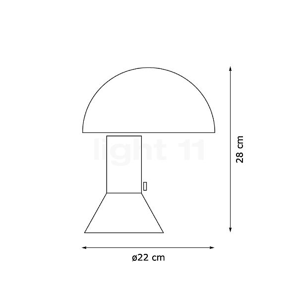 Martinelli Luce Elmetto Table lamp black sketch