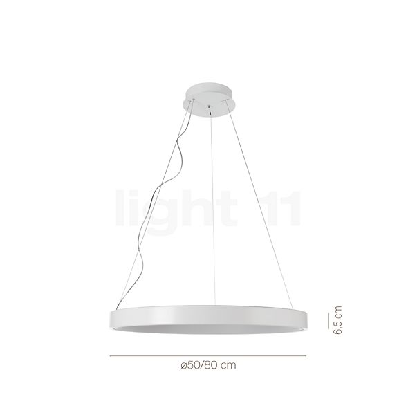 MARTINELLI LUCE lampe à suspension LUNAOP 80 cm NOIR 3000K