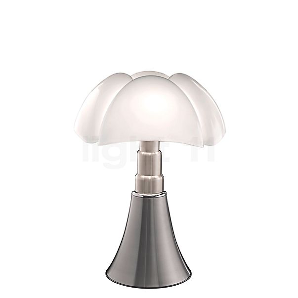Martinelli Luce Pipistrello, lámpara de sobremesa LED titanio - 55 cm -  ajustable