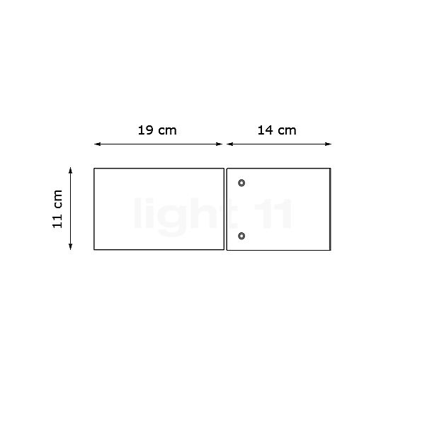 Mawa Beelitz 2a LED Corten , discontinued product sketch