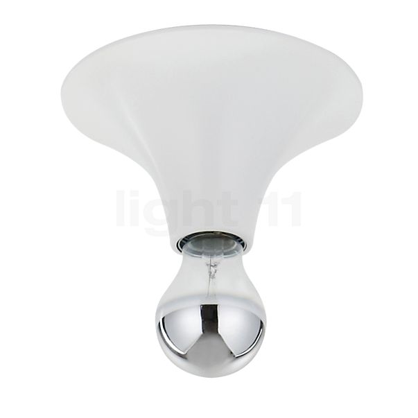 Mawa Etna Plafonnier porcelaine - blanc - Avec son ampoule, l'Etna fait penser à une goutte d'eau prête à tomber du plafond