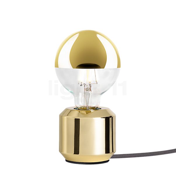 Mawa Oskar Table Lamp brass/grey - with switch - excl. bulb