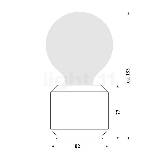 Mawa Oskar Table Lamp brass/grey - with switch - excl. bulb sketch