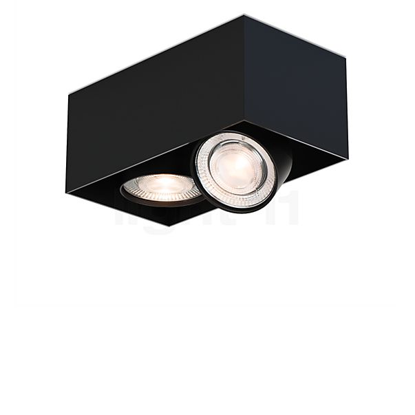 Mawa Wittenberg 4.0 Deckenleuchte LED 2-flammig - kopfbündig schwarz matt - ra 95
