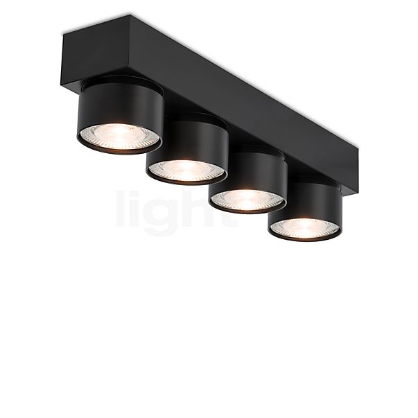 Mawa Wittenberg 4.0 Plafondlamp LED 4-lichts zwart mat - ra 92 , uitloopartikelen