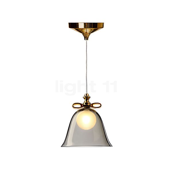 Moooi Bell Lamp, lámpara de suspensión dorado/ahumado - 36 cm