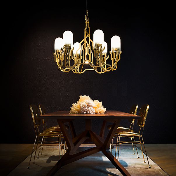 Moooi Plant Chandelier LED brass