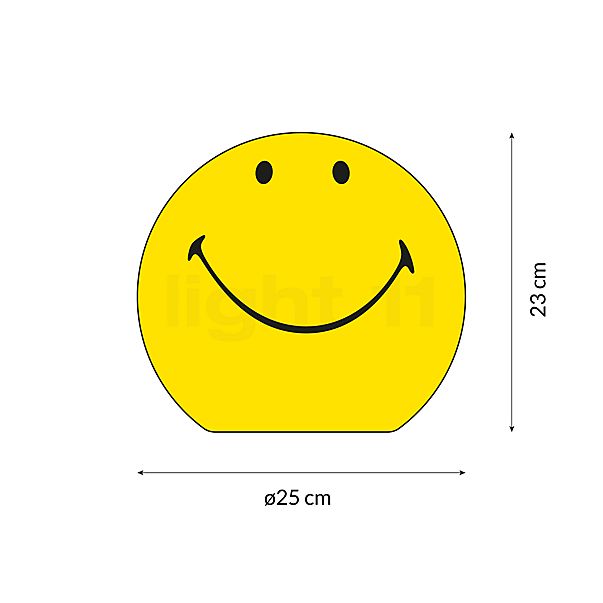 Mr. Maria Smiley® Tisch- und Bodenleuchten LED gelb Skizze