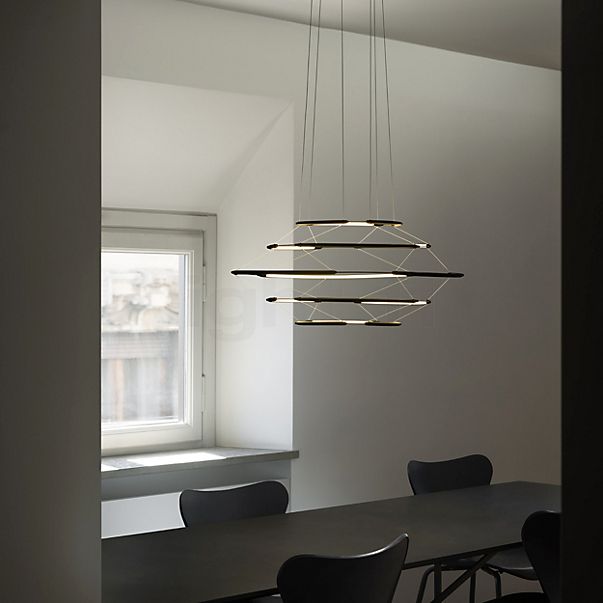 Nemo Drop Hanglamp LED 5-lichts zilver