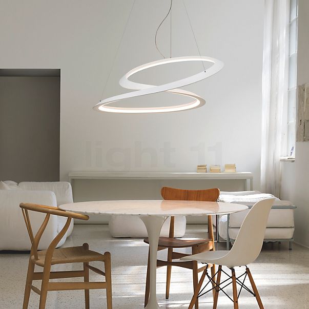 Nemo Kepler Pendant Light LED weiß - 84 cm - downlight