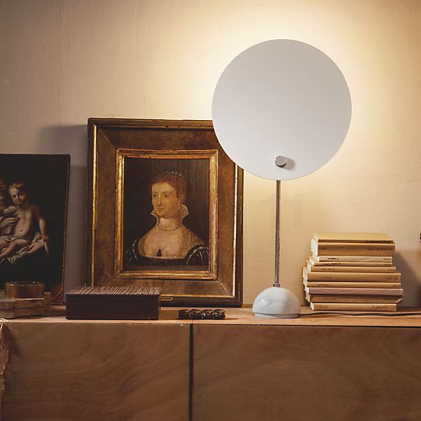 Nemo Kuta Lampe de table blanc/marbre