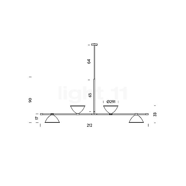 Nemo LBB01 Hanglamp zwart schets