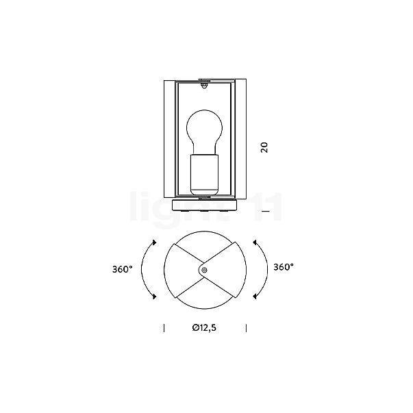 Nemo Pivotante á Poser Table Lamp white sketch