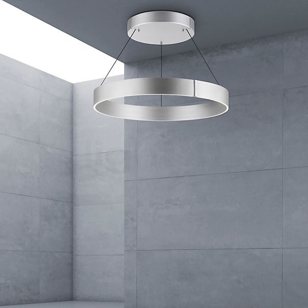 Neuhaus PURE® by Paul Neuhaus E-Clipse Hanglamp LED zilver - ø70 cm - e-LIFT®