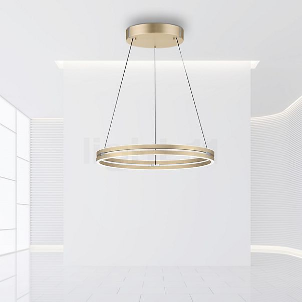 Neuhaus PURE® by Paul Neuhaus E-Loop Hanglamp LED zilver - ø50 cm - e-LIFT®