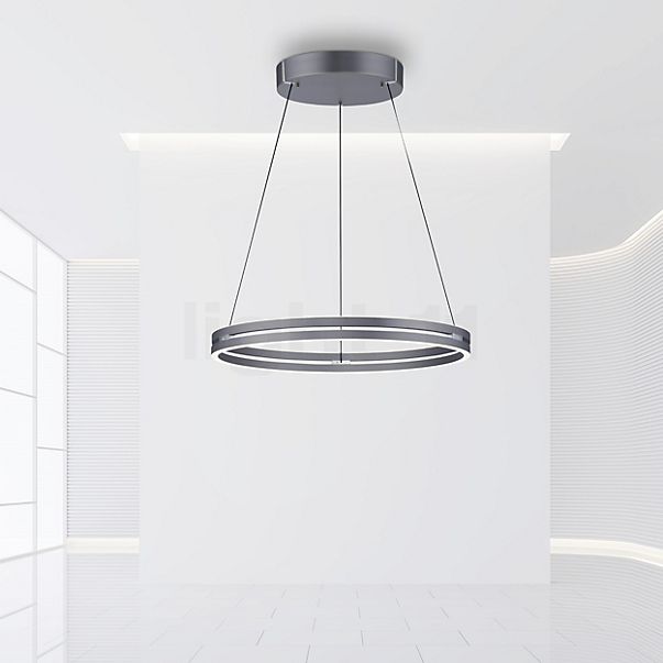 Neuhaus PURE® by Paul Neuhaus E-Loop Hanglamp LED grijs - ø70 cm - e-LIFT®