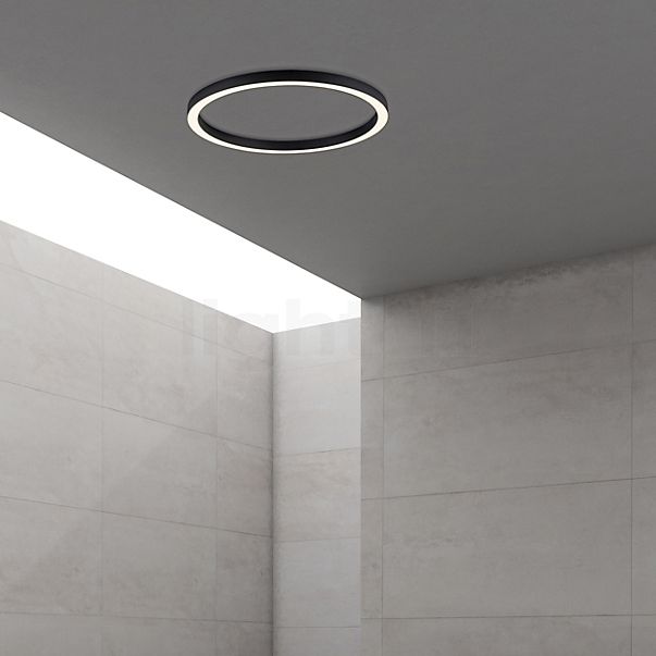 Neuhaus PURE® by Paul Neuhaus Lines Round Plafonnier LED anthracite - ø70 cm