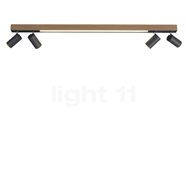 Neuhaus PURE® by Paul Neuhaus Lines Spot Plafonnier LED anthracite/bois