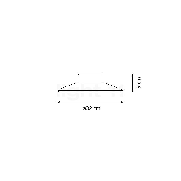 Neuhaus PURE® by Paul Neuhaus Moon Deckenleuchte LED 32 cm Skizze