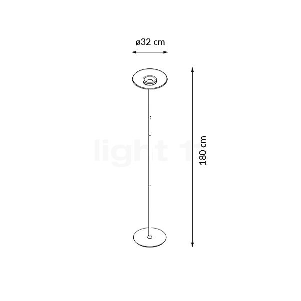 Neuhaus PURE® by Paul Neuhaus Moon Stehleuchte LED bronze Skizze