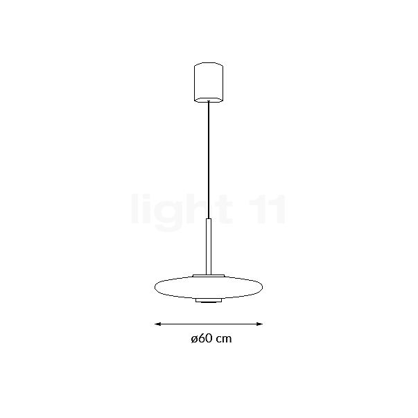 Neuhaus PURE® by Paul Neuhaus Vitrum Hanglamp LED 1-licht grijs schets