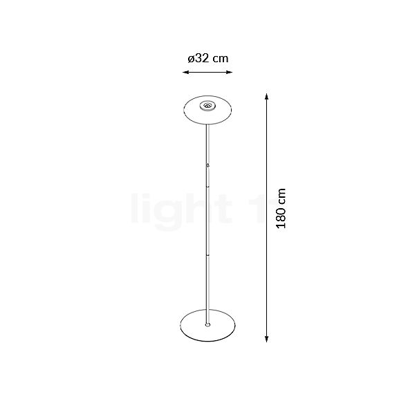 Neuhaus PURE® by Paul Neuhaus Vitrum Stehleuchte LED braun Skizze