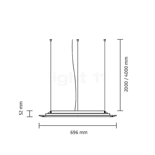 Nimbus Lighting Pad R 600 Pendel LED Grey Dawn skitse