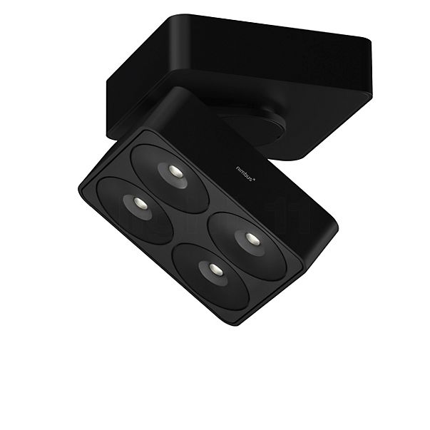 Nimbus Q Four Connect Deckenleuchte LED mit gehäuse - schwarz - 80° - inkl. betriebsgerät - schwenkbar