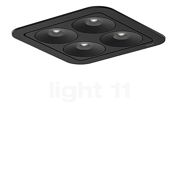 Nimbus Q Four Connect Recessed Spotlight LED black - 40° - excl. ballasts