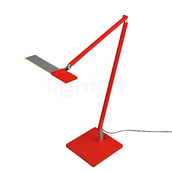 Nimbus Roxxane Office, lámpara de sobremesa LED rojo neón - 2.700 K - con pie