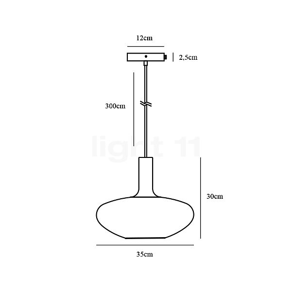 Nordlux Alton Hanglamp ø35 cm - opaalglas schets