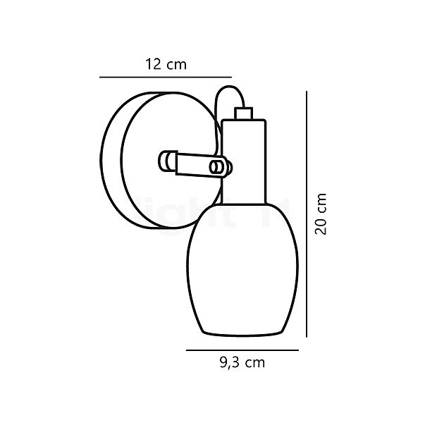 Nordlux Arild Wall Light black sketch