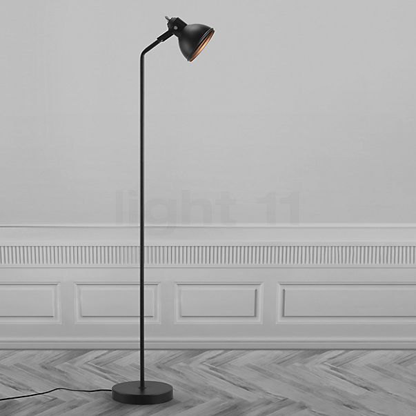 Nordlux Aslak, lámpara de pie negro , artículo en fin de serie