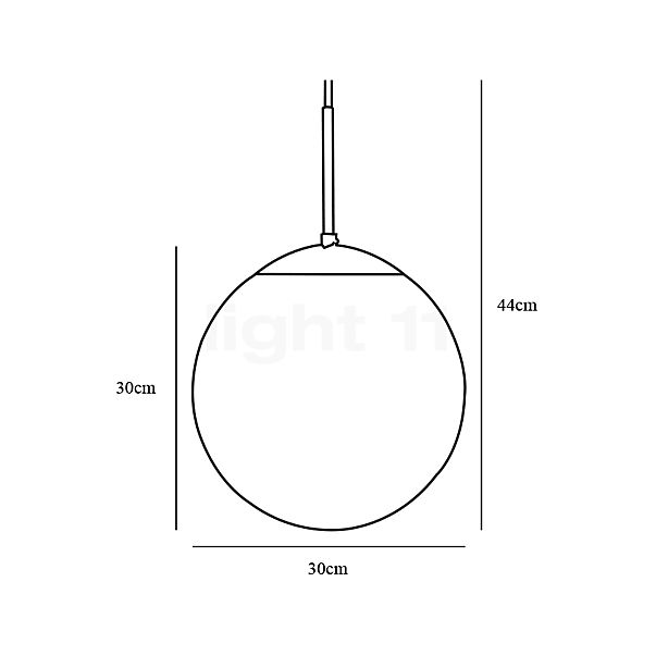 Nordlux Cafe Pendelleuchte ø30 cm Skizze