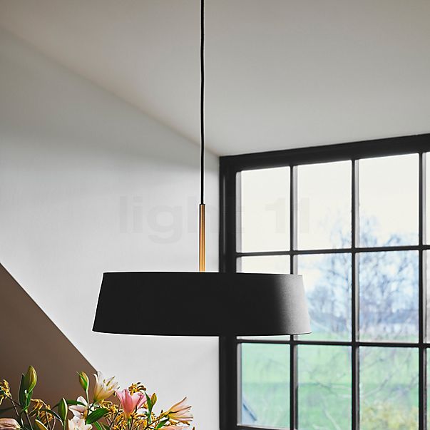 Nordlux Clasi, lámpara de suspensión negro - 45 cm