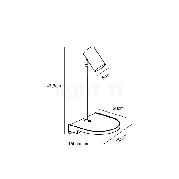 Nordlux Cody Wandlamp zwart schets