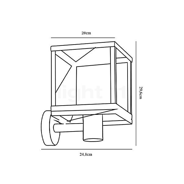 Nordlux Dalton Wall Light black sketch