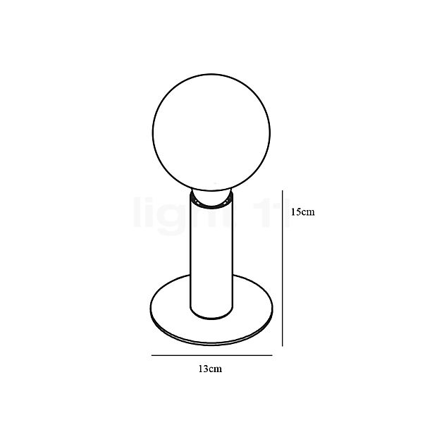 Nordlux Dean Table Lamp brass sketch