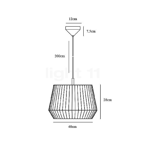 Nordlux Dicte Hanglamp ø40 cm - wit schets